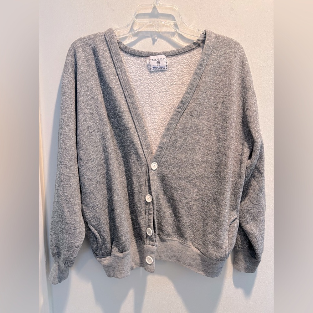 Vintage Instant Glamour Limited Express button up sweatshirt cardigan